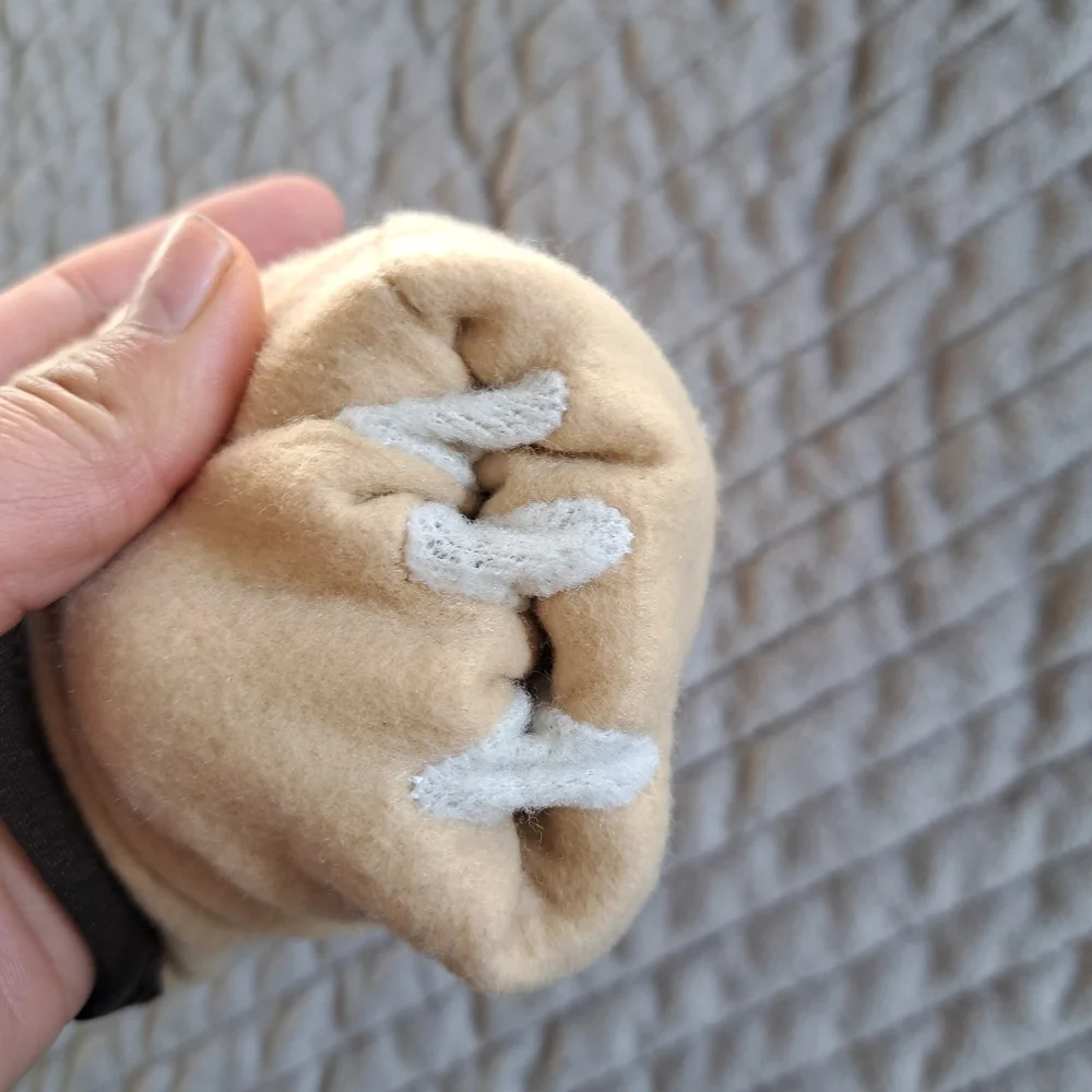 Thinsulate Vintage Style Chic Brown Winter Gloves Size OS